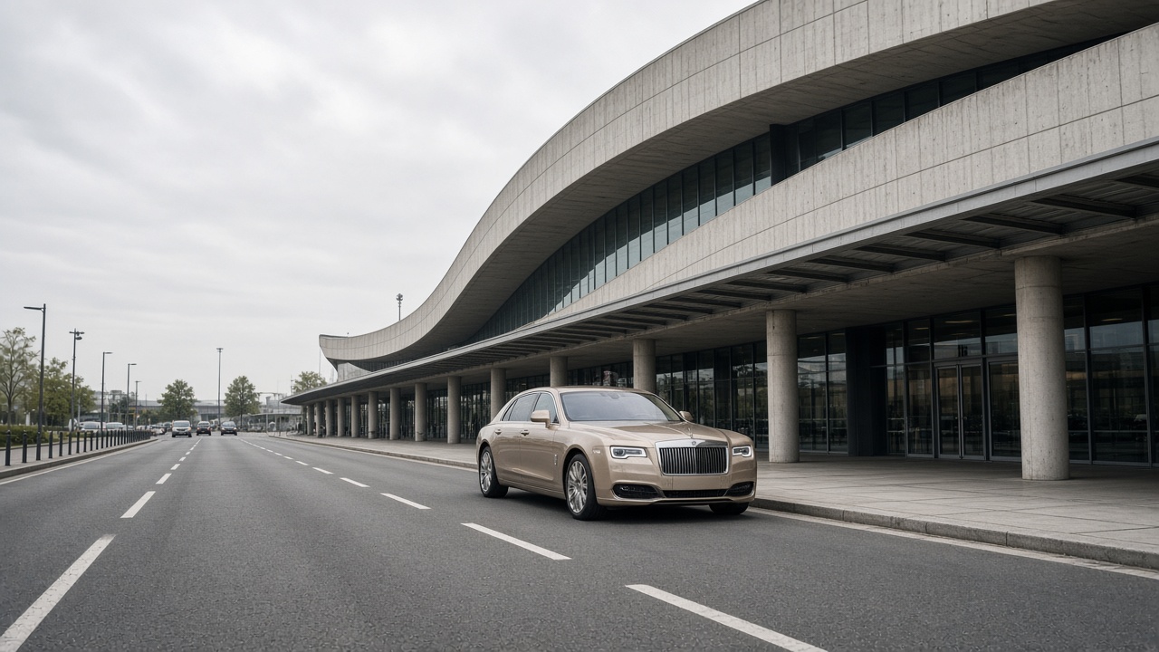 Terminal courbe d'Orly, berline champagne